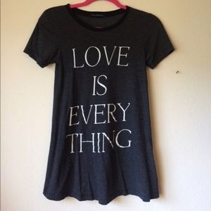 Wildfox Love is Everything black t small